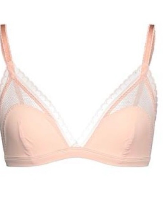 Stella McCartney Other - Stella McCartney Peach Lace-Trim Triangle Bra